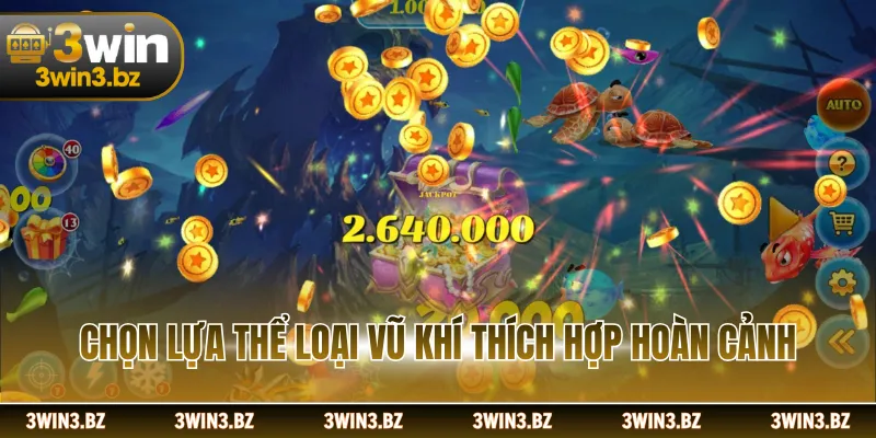 Chọn lựa thể loại vũ khí thích hợp hoàn cảnh