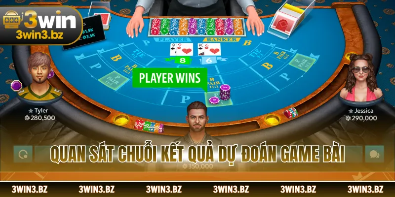 Quan sát chuỗi kết quả dự đoán game bài