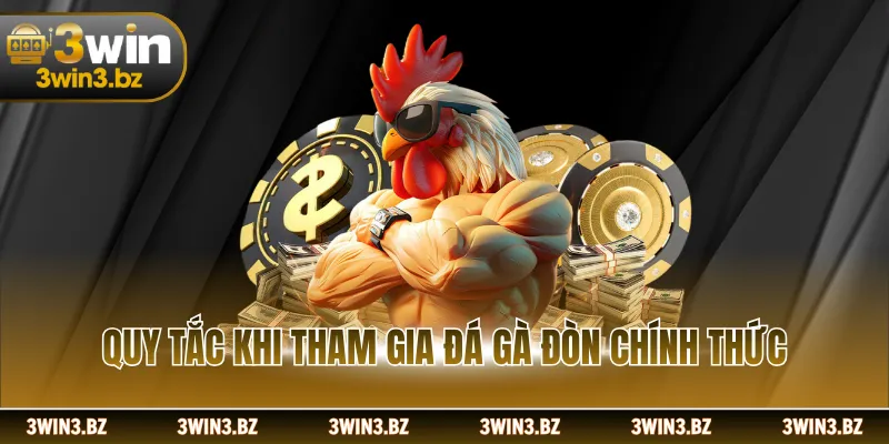 Quy tắc khi tham gia đá gà đòn chính thức