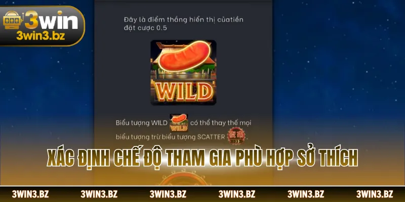 Xác định chế độ tham gia phối hợp sở thích